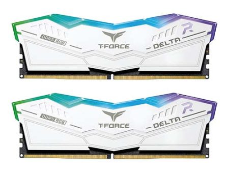 T-Force Delta RGB 32G Dual White DDR5 6000MT s Desktop Memory FF4D532G6000HC30DC01 Online now