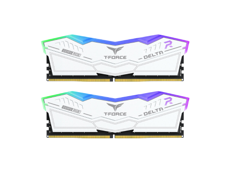 T-Force Delta RGB 32GB (2x16GB) White DDR5 5600MT s CL36 Desktop Memory FF4D532G5600HC36BDC01 For Cheap