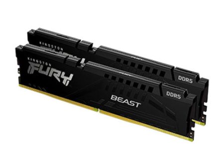 Kingston Fury Beast 16GB 2x8 DDR5 5200 CL40 KF552C40BBK2-16 Desktop Memory Hot on Sale