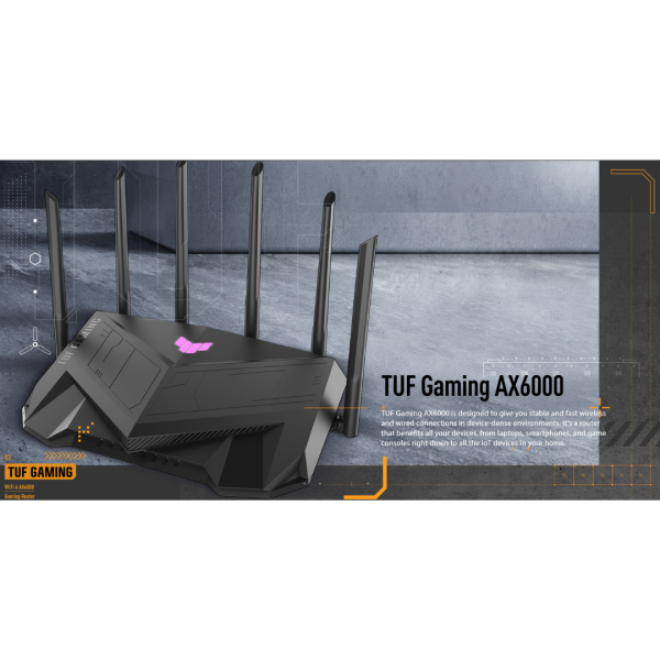 Asus TUF Gaming AX6000 Dual Band WiFi 6 Gaming Router - ASUS TUF-AX6000 Online now