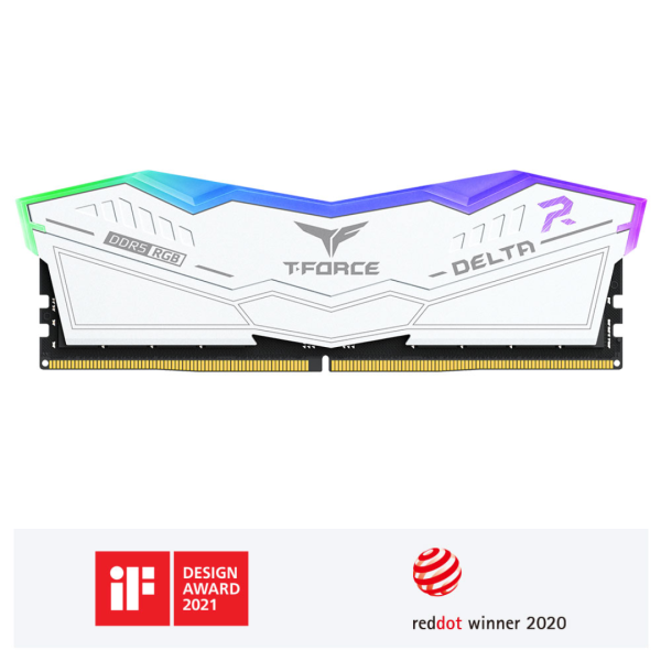 T-Force Delta RGB 16GB White DDR5 5200MT s Desktop Memory FF4D516G5200HC40C01 Supply