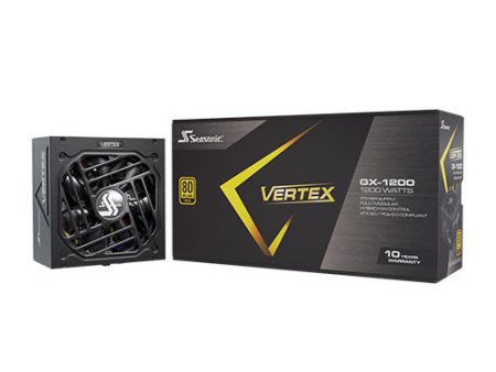 Seasonic Vertex GX-1200 GOLD 1200watts Full Modular ATX3.0 PCIE5 Power Supply 12122GXAFS on Sale