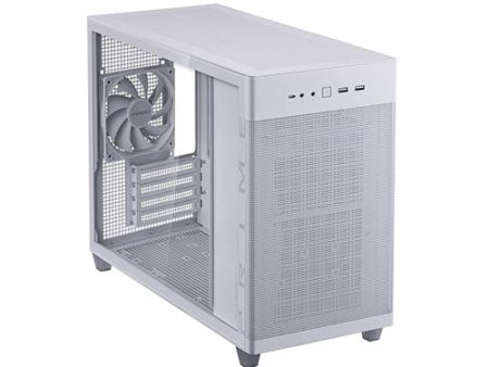 Asus Prime AP201 Tempered Glass White MicroATX PC Case on Sale