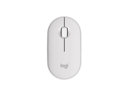 Logitech M350s Pebble 2 White Slim Compact Bluetooth Wireless Mouse With Customizable Button on Sale