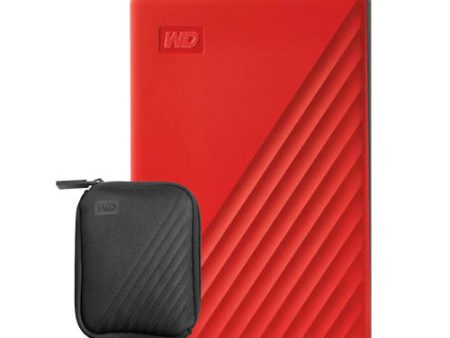 WD My Passport 1TB Portable RED WDBYGG0010BRD (Free WD Pouch) Hot on Sale