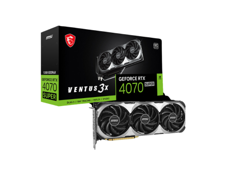 MSI RTX 4070 Super Ventus 3X 12GB OC Graphics Card 912-V513-643 Online Hot Sale