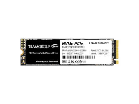 TeamGroup MP33 M.2 1TB 2280 PCIe 3.0 x4 NVMe 1.3 3D NAND Internal SSD TM8FPD001T0C101 Supply