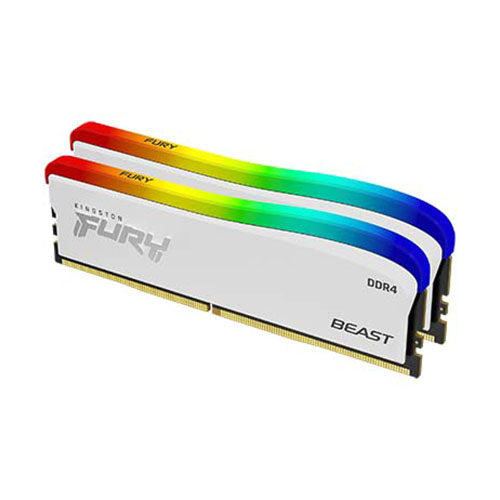 Kingston Fury Beast RGB 16GB (2X8GB) White DDR4 3600MT s KF436C17BWAK2 16 Desktop Memory Discount