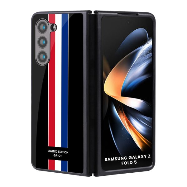 Flag Striped Glass Case for Samsung Galaxy Z Fold5 5G Cheap