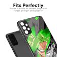 Anime Green Splash Glass Case for OPPO A77s Online Sale