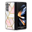 Geometrical Marble Glass Case for Samsung Galaxy Z Fold5 5G Hot on Sale