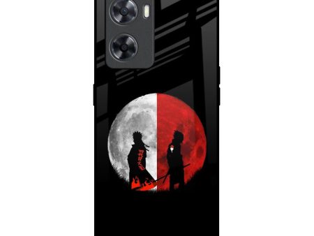 Anime Red Moon Glass Case for OPPO A77s For Discount