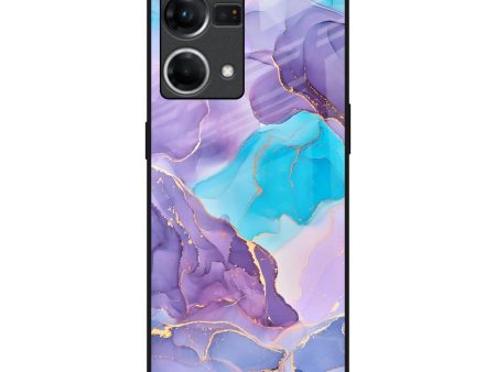 Alcohol ink Marble Glass Case for Oppo F21s Pro Supply