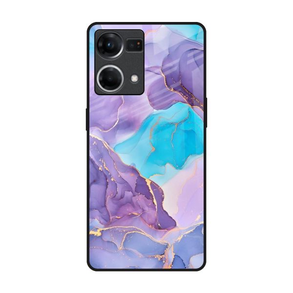 Alcohol ink Marble Glass Case for Oppo F21s Pro Supply