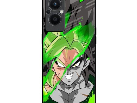 Anime Green Splash Glass Case for Oppo F21s Pro 5G For Discount