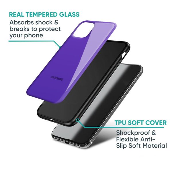 Amethyst Purple Glass Case for Samsung Galaxy F23 5G Cheap