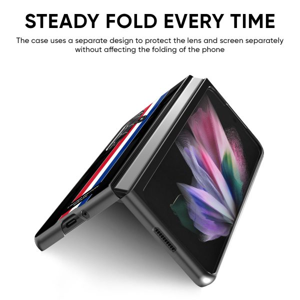 Flag Striped Glass Case for Samsung Galaxy Z Fold5 5G Cheap