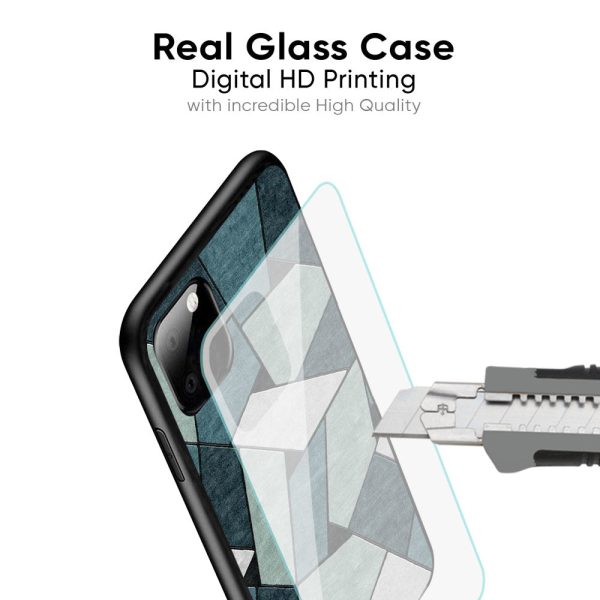 Abstact Tiles Glass Case for OPPO A77s on Sale