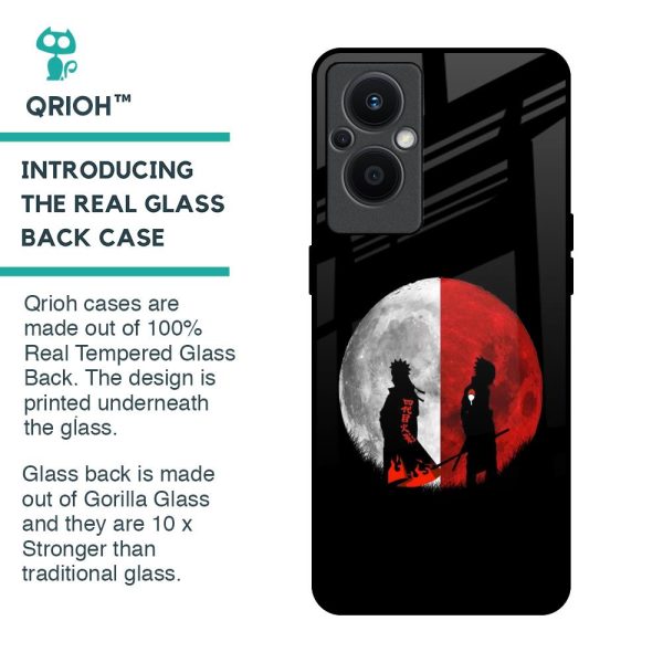 Anime Red Moon Glass Case for Oppo F21s Pro 5G Cheap