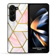 Geometrical Marble Glass Case for Samsung Galaxy Z Fold5 5G Hot on Sale