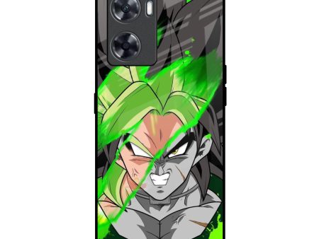 Anime Green Splash Glass Case for OnePlus Nord N20 SE Fashion