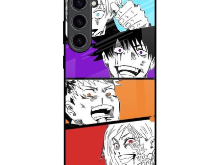 Anime Sketch Glass Case for Samsung Galaxy S23 Plus 5G For Discount