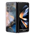 Marble Ink Abstract Glass Case for Samsung Galaxy Z Fold5 5G on Sale