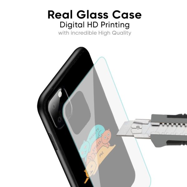 Anxiety Stress Glass Case for Realme 10 Pro Plus 5G Fashion