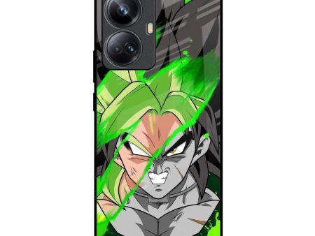 Anime Green Splash Glass Case for Realme 10 Pro Plus 5G Discount