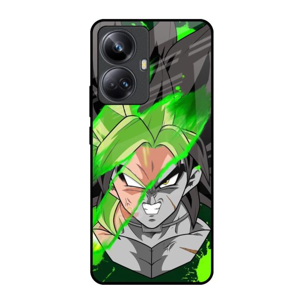 Anime Green Splash Glass Case for Realme 10 Pro Plus 5G Discount