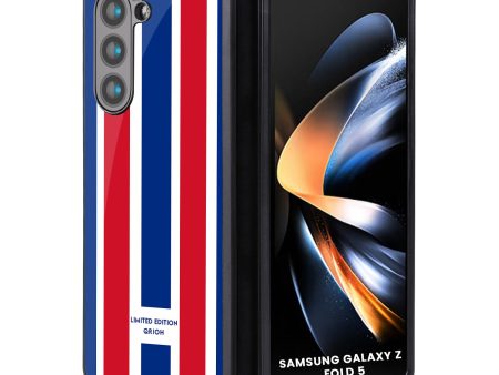 Tricolor Flag Glass Case for Samsung Galaxy Z Fold5 5G Online