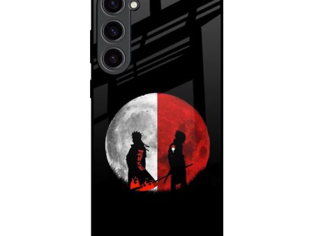 Anime Red Moon Glass Case for Samsung Galaxy S23 Plus 5G For Sale