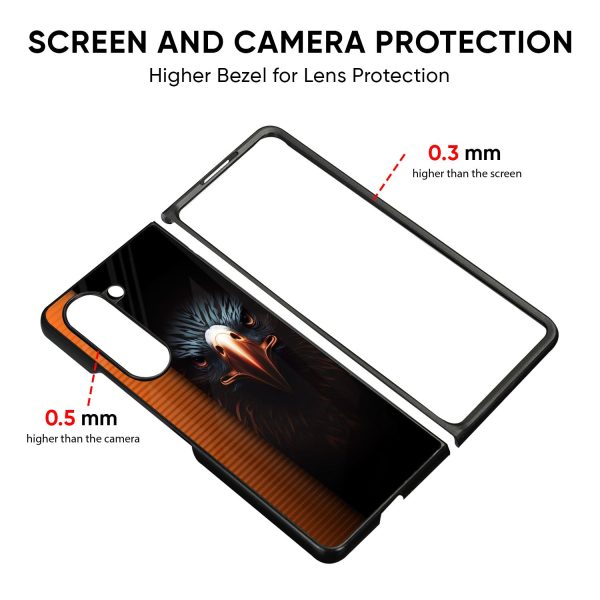 Angry Eagle Glass Case for Samsung Galaxy Z Fold5 5G Discount