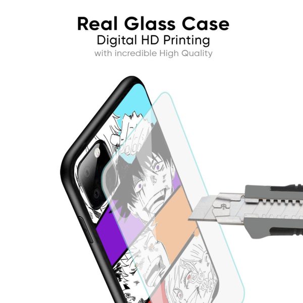 Anime Sketch Glass Case for Oppo F21s Pro 5G Fashion