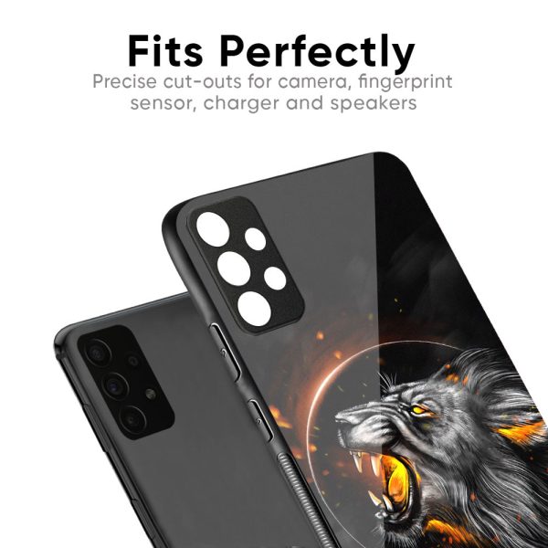 Aggressive Lion Glass Case for Oppo F21s Pro 5G Sale