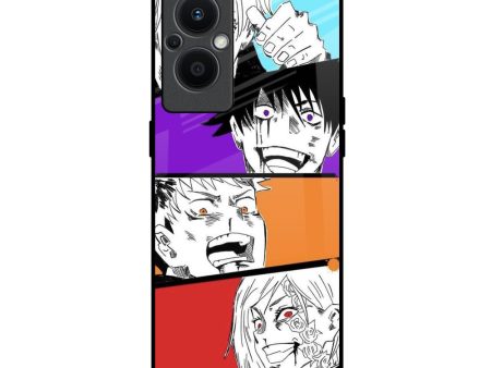 Anime Sketch Glass Case for Oppo F21s Pro 5G Fashion