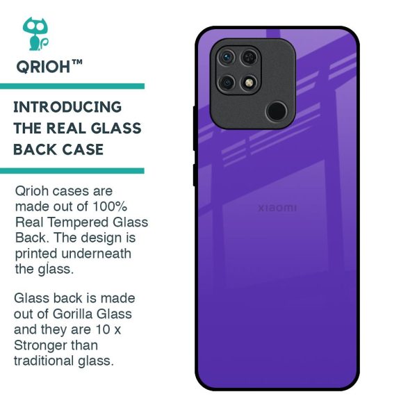 Amethyst Purple Glass Case for Redmi 10 Sale