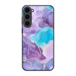 Alcohol ink Marble Glass Case for Samsung Galaxy S23 Plus 5G Online now