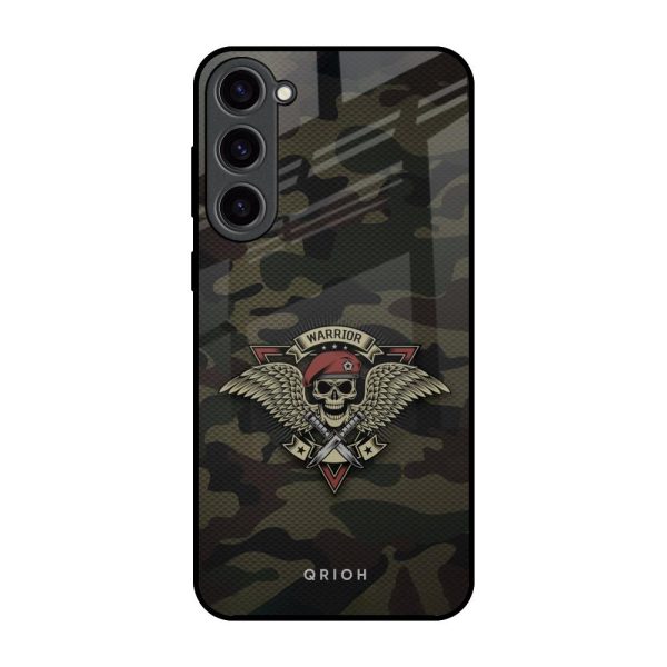 Army Warrior Glass Case for Samsung Galaxy S23 Plus 5G Fashion