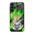 Anime Green Splash Glass Case for Samsung Galaxy S23 Plus 5G For Sale