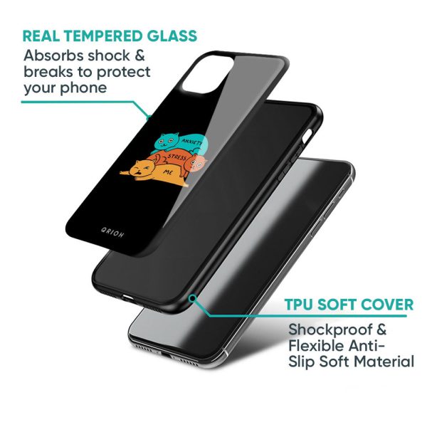 Anxiety Stress Glass Case for Realme 10 Fashion