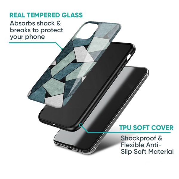 Abstact Tiles Glass Case for Oppo F21s Pro For Sale