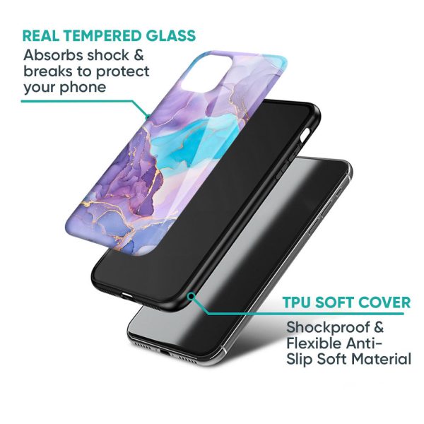 Alcohol ink Marble Glass Case for Samsung Galaxy S23 Plus 5G Online now