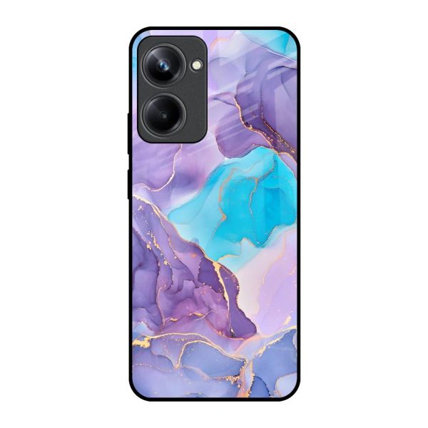 Alcohol ink Marble Glass Case for Realme 10 Pro 5G For Sale