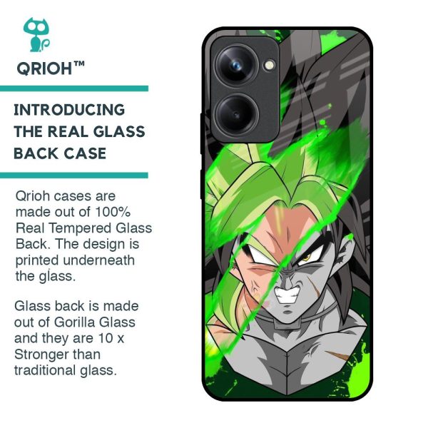 Anime Green Splash Glass Case for Realme 10 Pro 5G For Discount