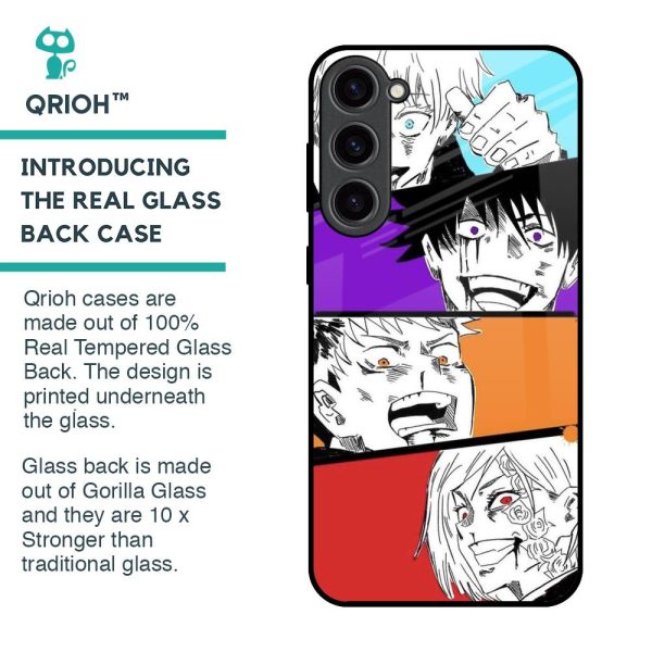 Anime Sketch Glass Case for Samsung Galaxy S23 Plus 5G For Discount