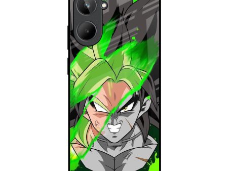 Anime Green Splash Glass Case for Realme 10 For Discount