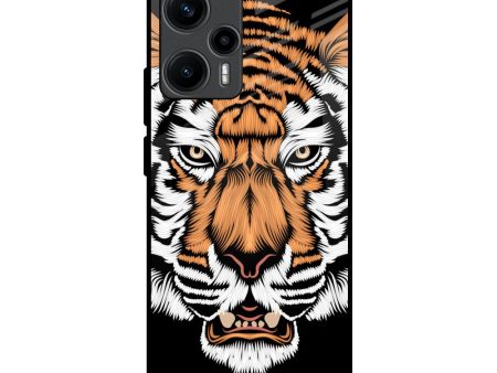 Angry Tiger Glass Case For Poco F5 5G For Sale