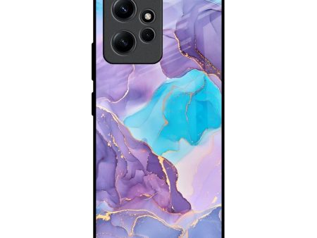 Alcohol ink Marble Glass Case for Redmi Note 12 Online now