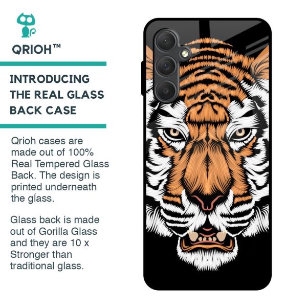 Angry Tiger Glass Case For Samsung Galaxy F54 5G Cheap